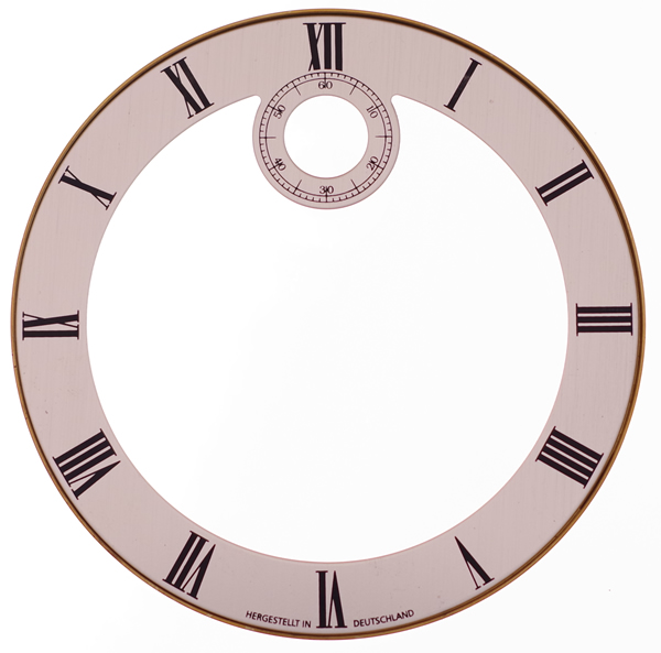Kieninger  clock dial for J Movement 180 mm